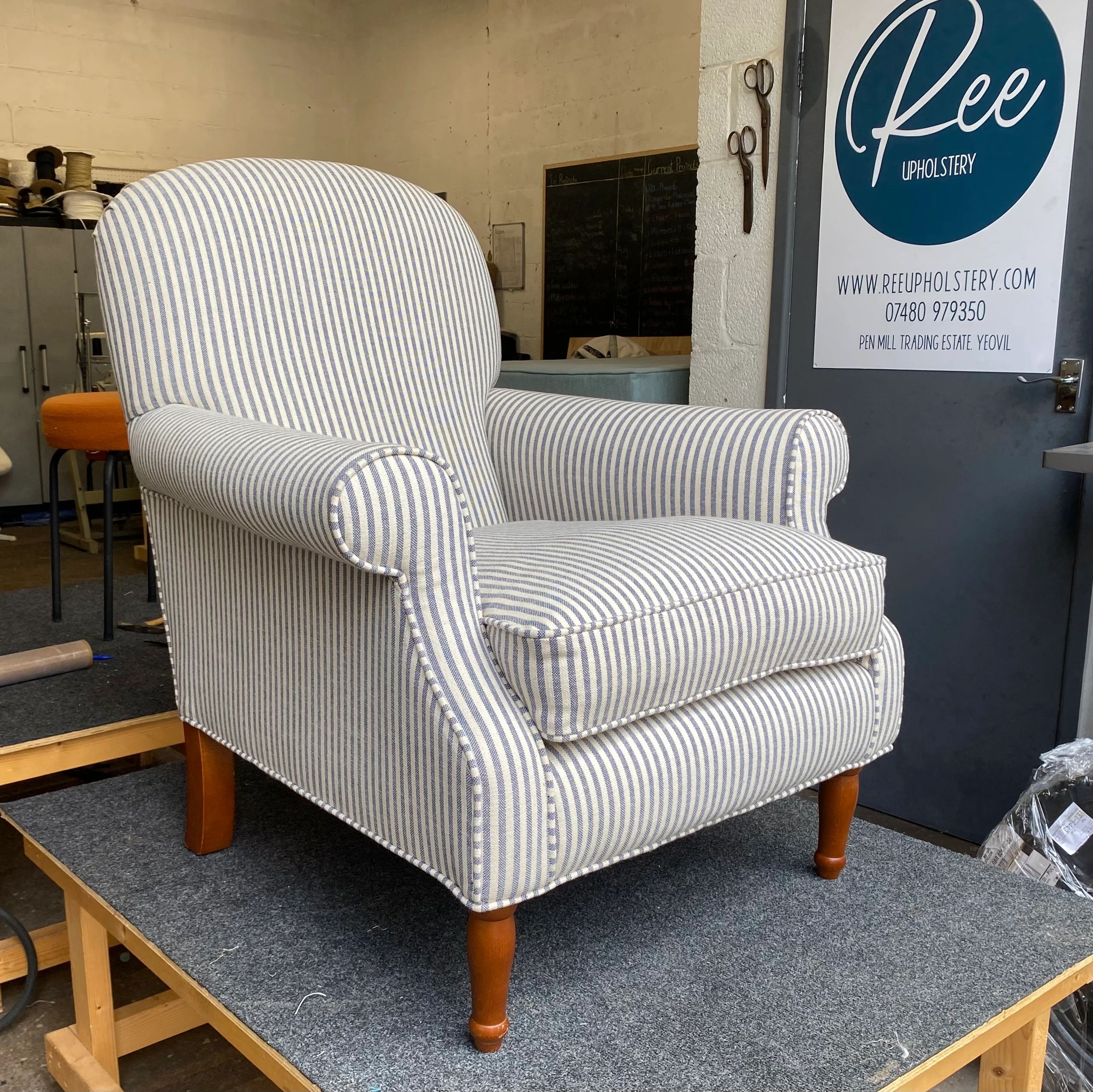Bring your own chair short upholstery course. Our range of leisure upholstery courses will provide you with the opportunity to create your own piece of furniture. Contact us for more information or to book your upholstery courses somerset now! 
