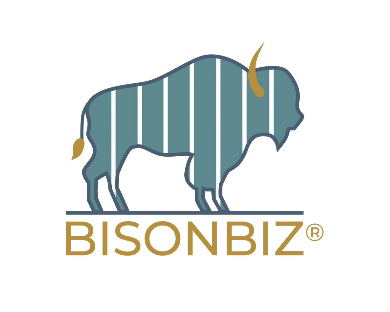 BISONBIZ® logo, symbolising resilience. BISONBIZ helps SMBs grow, build strength, and enhance value.