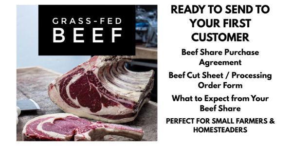 beef share, beef share contract, cut sheet, direct farm sales, grassfed grass-fed beef template, sma