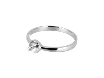 Silver Ring Mountings for Pearls