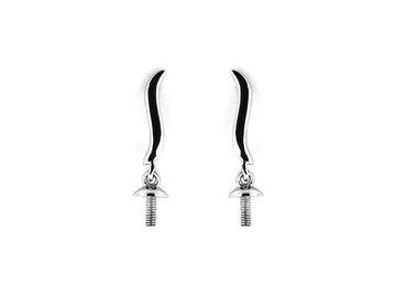 Earrings Mountings for Pearl - 925 Silver
