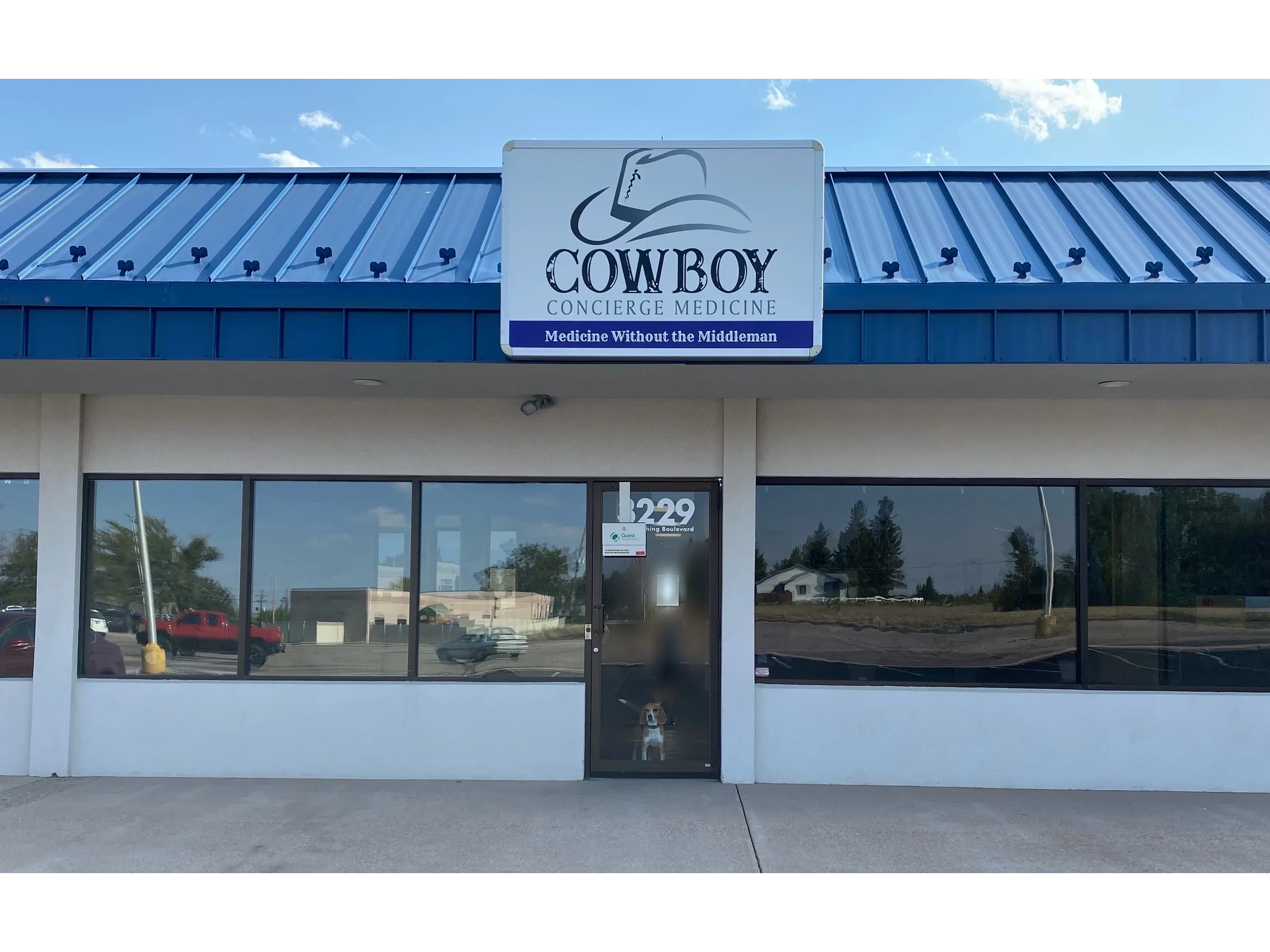 Clean, professional medical spa treatment room with neutral tones at Cowboy Concierge Medicine in Cheyenne