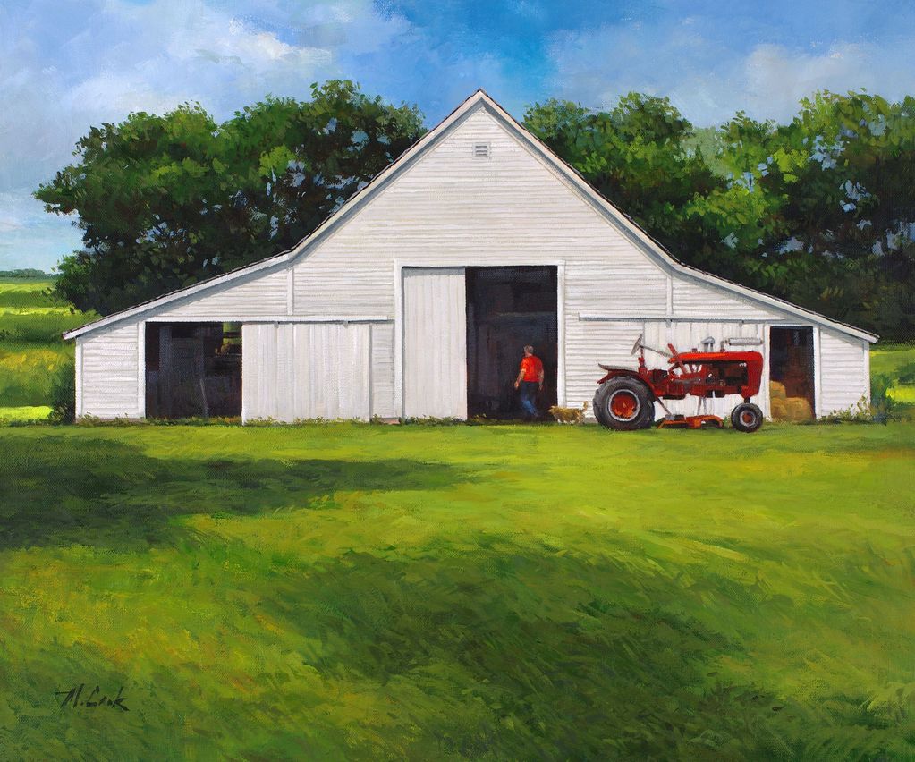 "The Cenzky Farm"
Collection of John Cenzky
DeputyDirector of the USDA.
24x30
Acrylic on canvas