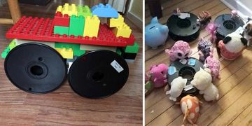 kids use PLA reels for play