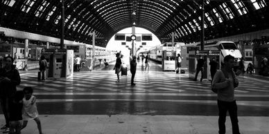 Separation, preparing to leave, Milan Central Station