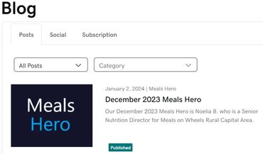 Meals Hero Websites SAVES Meals on Wheels Money & Increases Community Involvement and Interaction