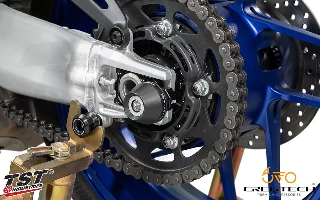 Yamaha R6 MT09 XSR900 Axle Block Protectors