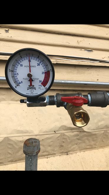 Gas test, gas line, gas inspection, plumbers near me, plumber New Braunfels 