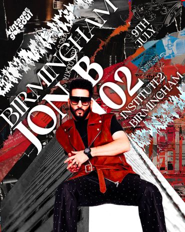 Promotional poster for Birmingham Jon B 02 event on 9th July at Institute2 Birmingham.