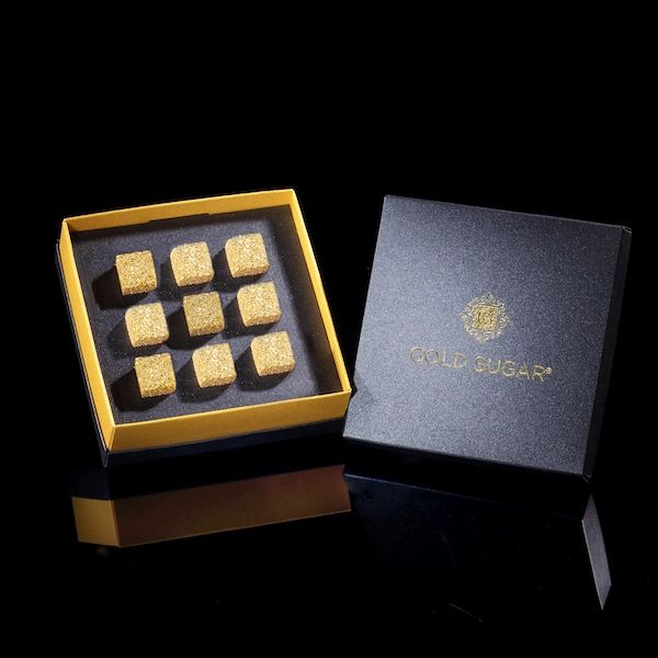 Gold Sugar Set of 9 Cubes, Classic Edition