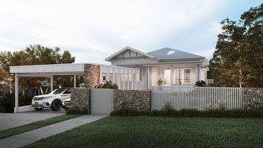 Queensland house with open carport