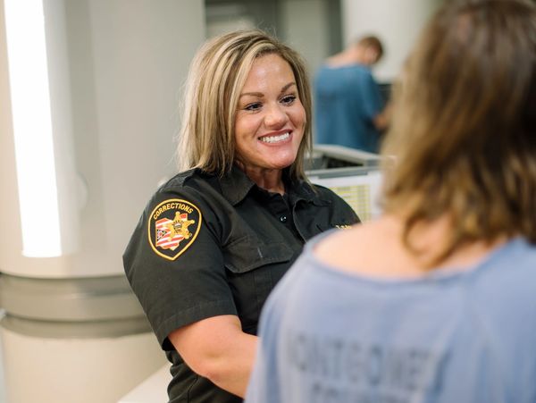 Corrections Officer Working