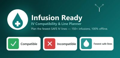 Infusion Ready IV Compatibility and Line Planner interface.