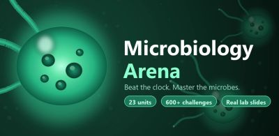 Microbiology learning course with challenges and lab slides.