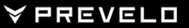 Logo with the word 'PREVELO' in white on a black background.