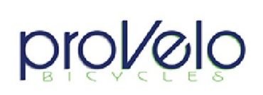 Logo of Provelo Bicycles with stylish text design.