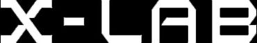 A stylized white text logo on black background reading 'X-LAB'.