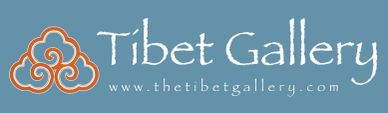 Logo of Tibet Gallery with website link.