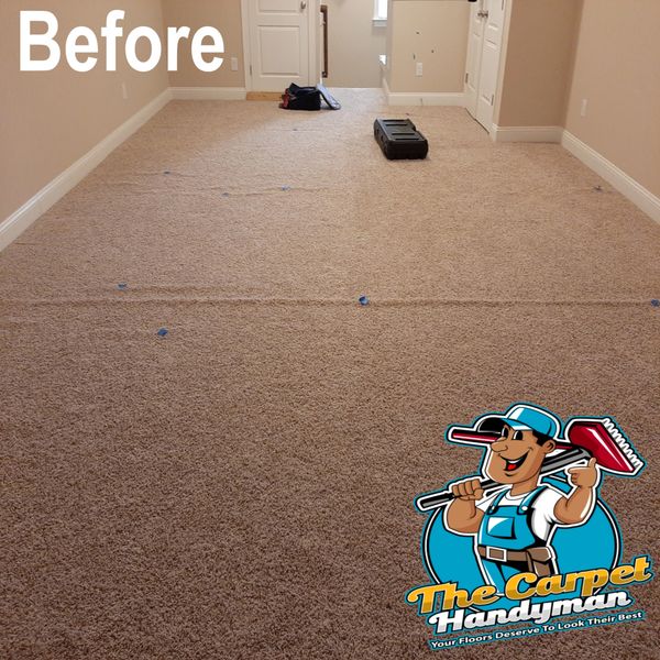 Buckled wavy carpet in a house