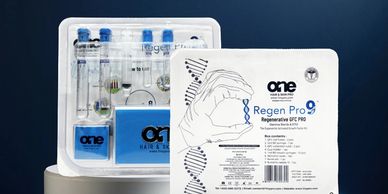 Regen Pro9 regenerative product kit with vials and packaging.