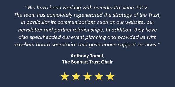 Quote from Anthony Tomei about how numidia's work has regenerated the trust
