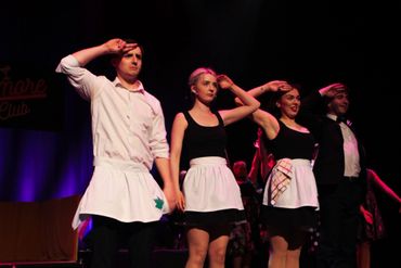 The cast of Most Peculiar Dreams a musical by fergus foran at the Helix 2024