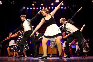 The cast of Most Peculiar Dreams a musical by fergus foran at the Helix 2024