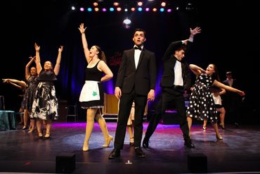 The cast of Most Peculiar Dreams a musical by fergus foran at the Helix 2024