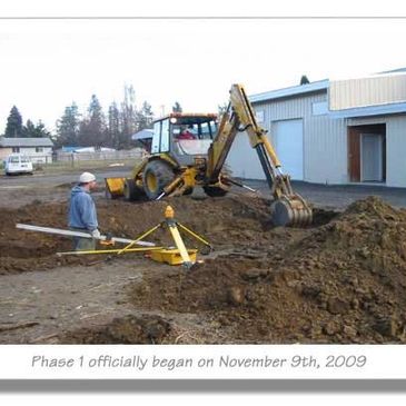 Construction began on November 9th, 2009.