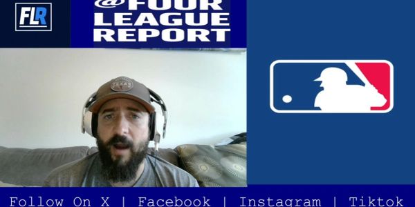 Man discussing baseball on Four League Report.