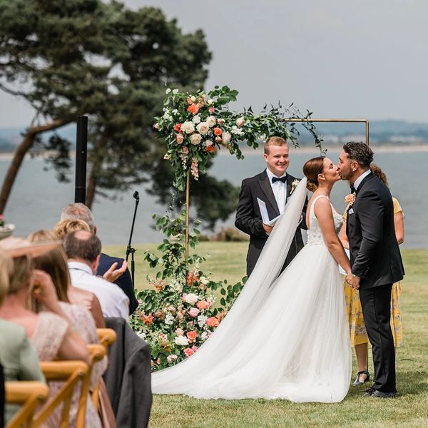 Floral wedding arch