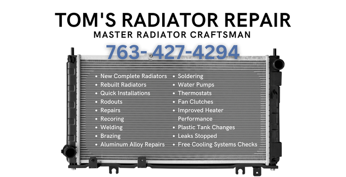 New complete radiators
Rebuilt Radiators
Radiator installation
Repairs
Welding
Soldering