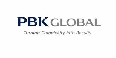 PBK Global logo with tagline about simplifying complexity.