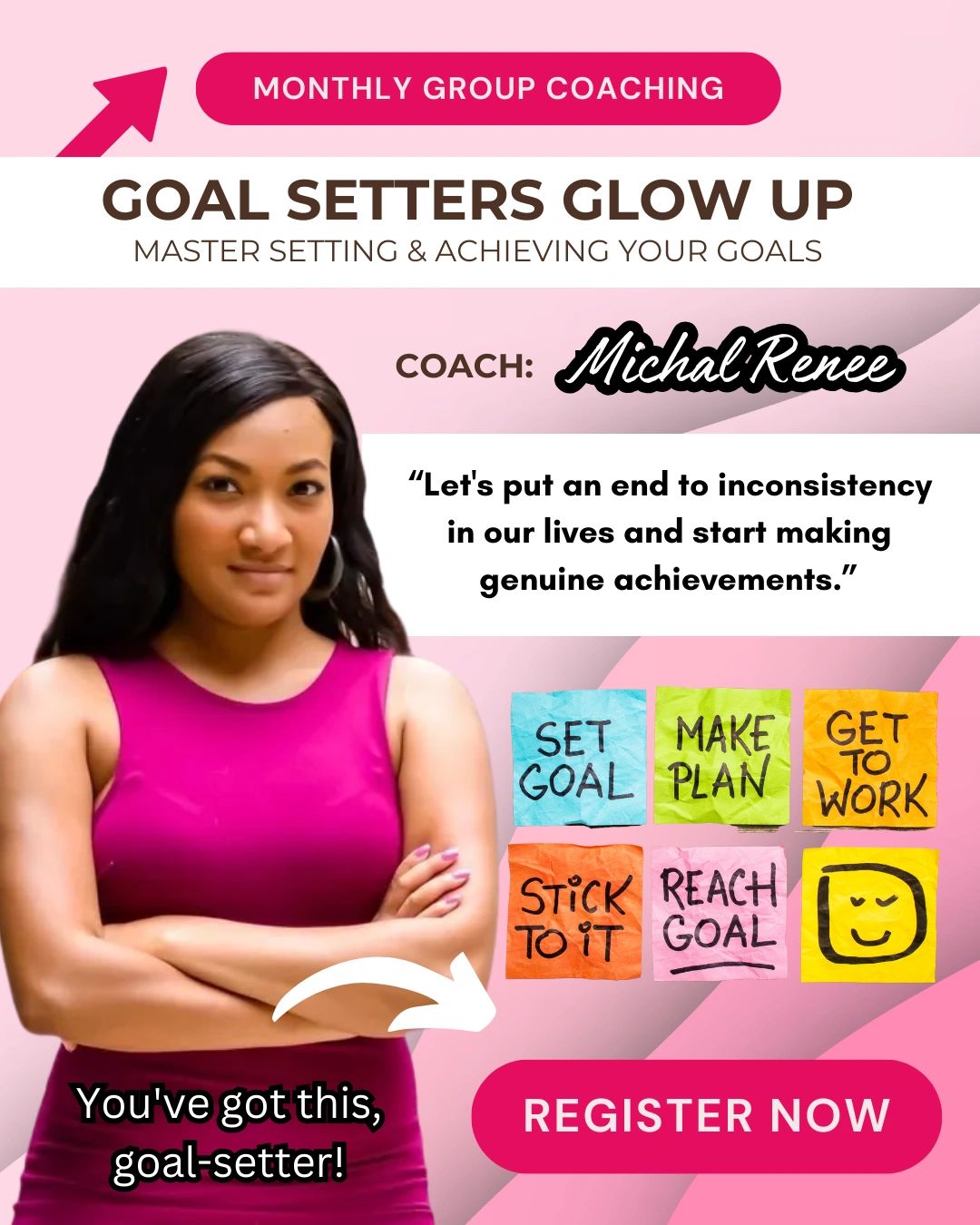 Goal Setters Glow Up Master Setting & Achieving Goals