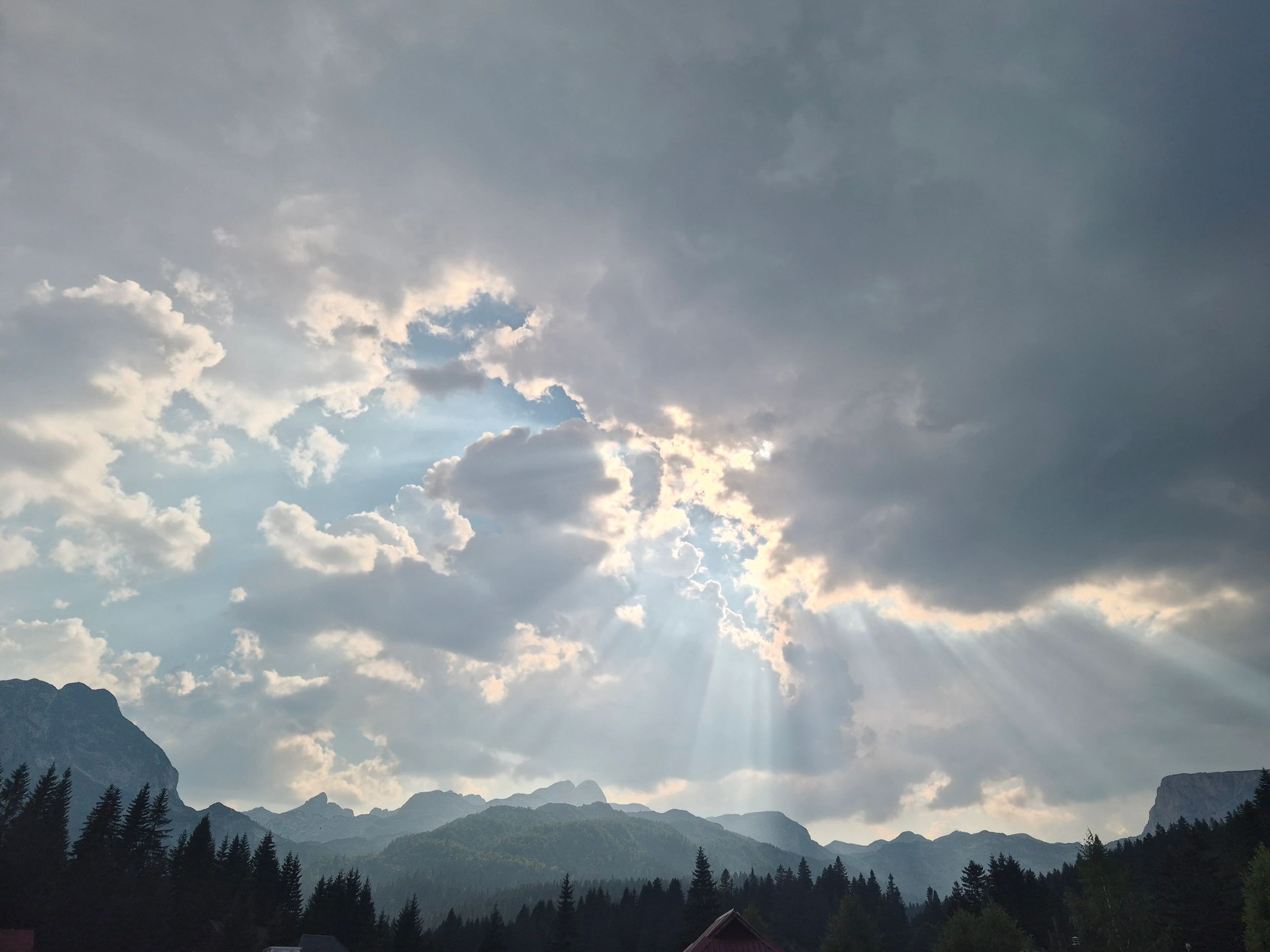 View of the mountains from the camp.