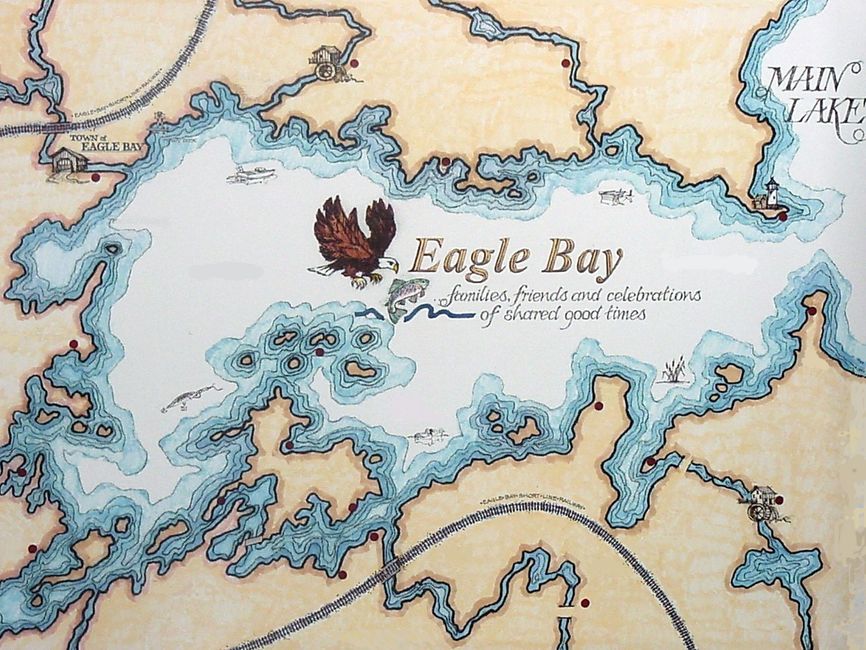 Map of Eagle Bay Bill Kreutz