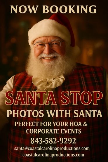 Santa Stop event with Santa photos, perfect for HOA and corporate events.