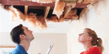 Interior Water Damage Insurance Claim with an Adjuster. 