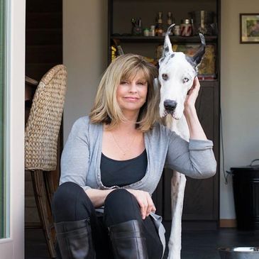 Maria Artle, REALTOR® and her Great Dane.