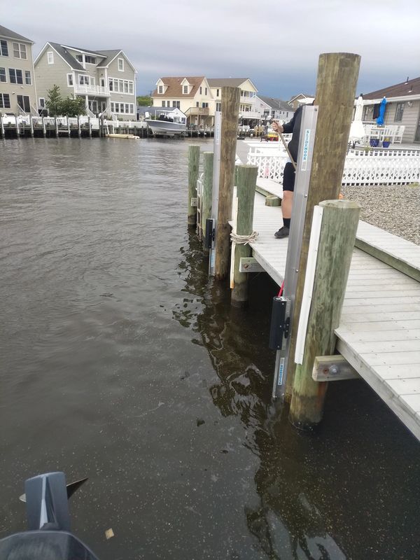 Boat with added pilings - Bayville, NJ