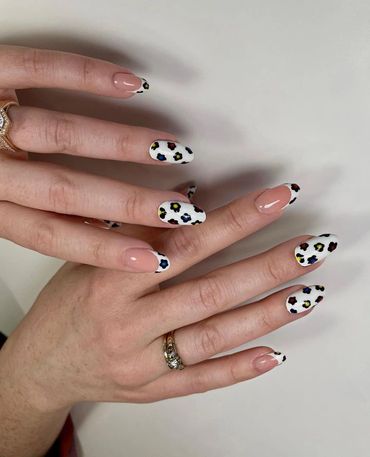 E-File Manicured Nails with Shellac and Gel Polish Nail Art Nail Designs. A 
Professional Manicure