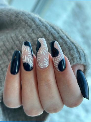 E-File Manicured Nails with Shellac and Gel Polish Nail Art Nail Designs. A 
Professional Manicure