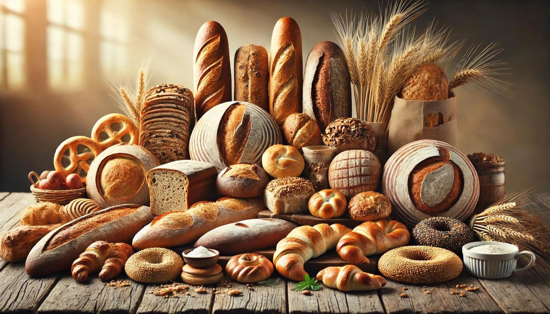 many different bread and pastries