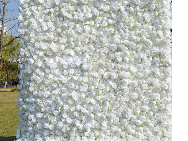 Snow White Flower Wall