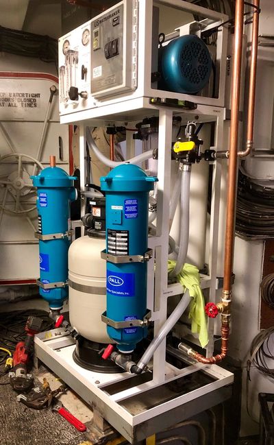 Reverse Osmosis Watermaker installed on an OSV.