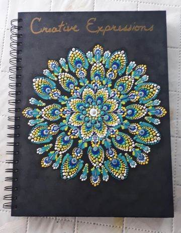 12x18 blank sketch books
8x6 blank note books
Hand painted in various patterns and color combination