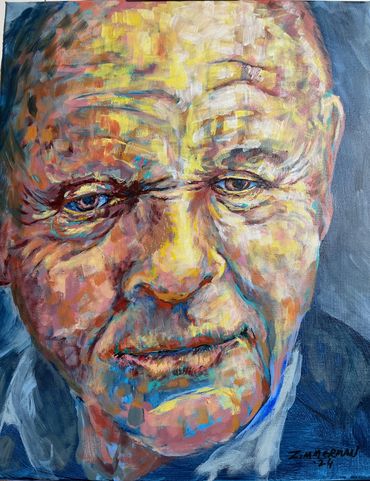 Anthony - Ninth study in acrylics. 16x20
