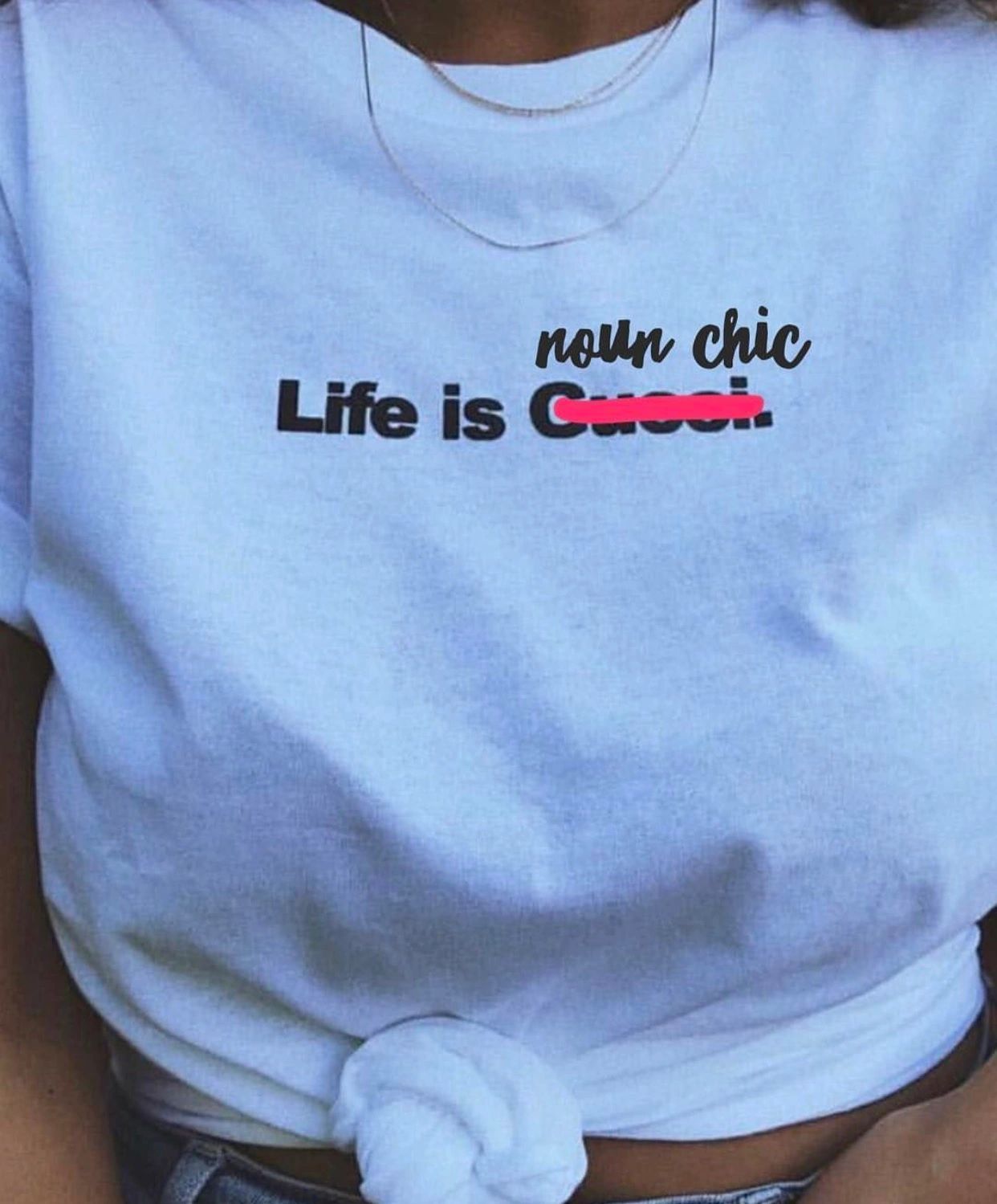 Fashion Forward, Chic, Trendy Noun Chic