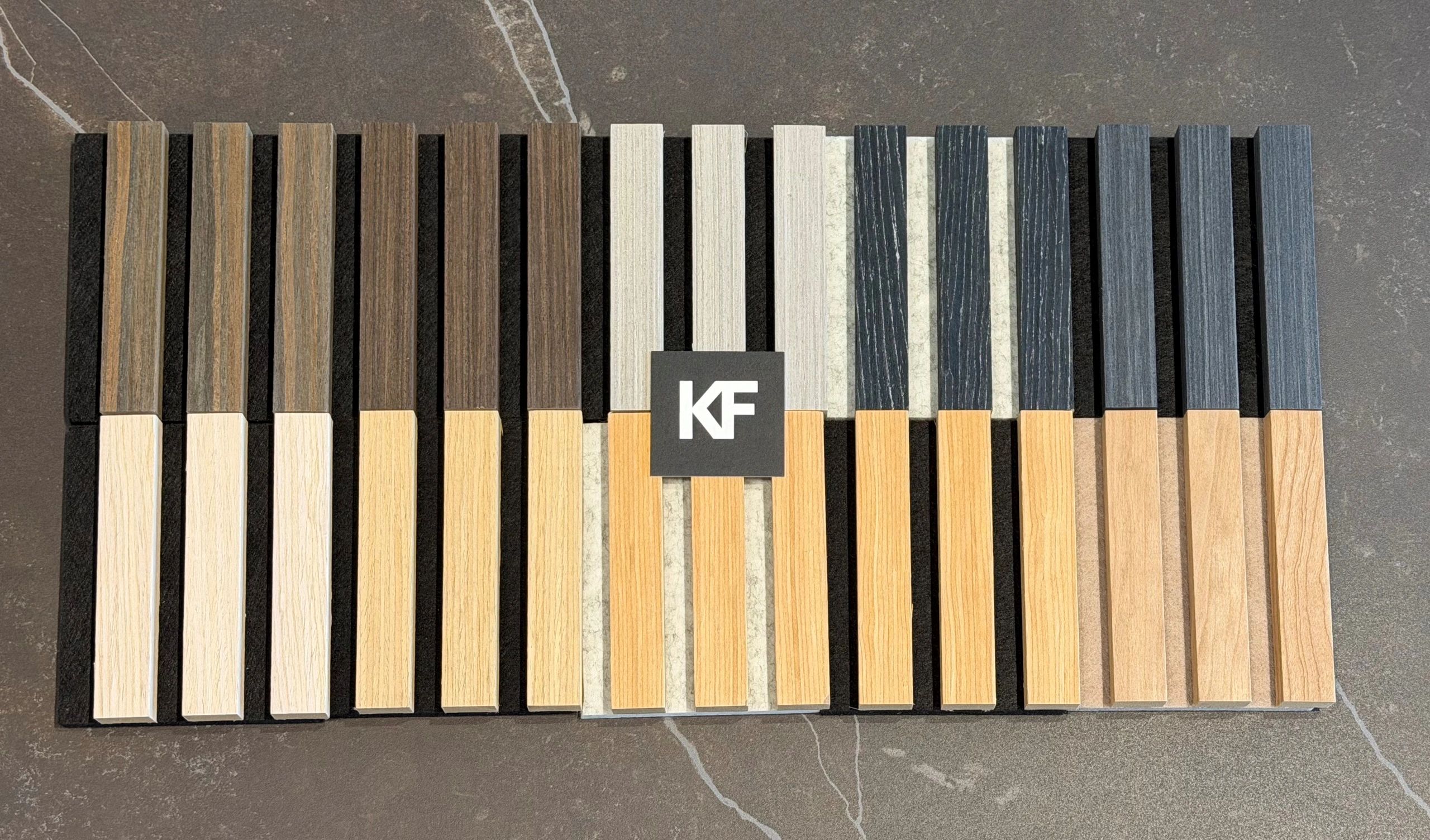 Felt backed acoustic wall panels for asthetics and sound control! 