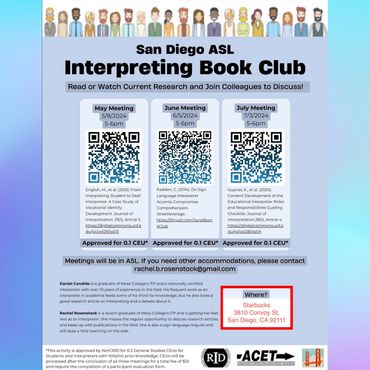 San Diego ASL Interpreting Book Club